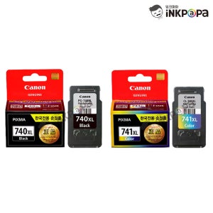 PG-740XL (캐논 740XL Black) CL-741XL (캐논 741XL Color) 정품잉크 검정 칼라 SET