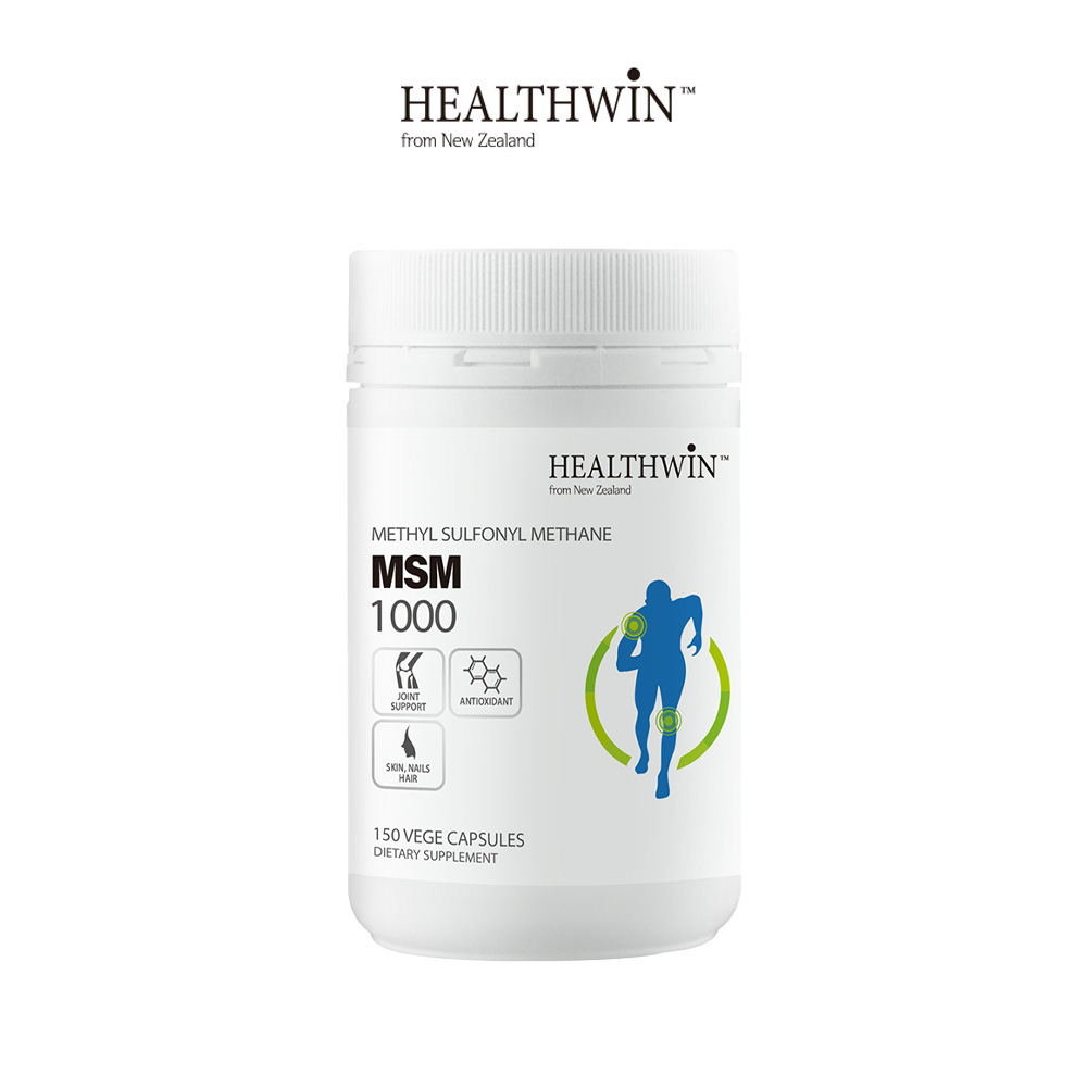 <b>헬스윈</b> 뉴질랜드 <b>MSM</b> 엠에스엠 식이유황 1000mg 대용량 150캡슐, 1개