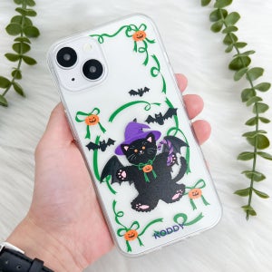 아이폰14 케이스 할로윈 고양이
