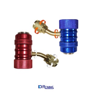 자동차 에어컨 커플러 로마스 원터치 퀵 커플러 R-134/1234yf 고압 저압