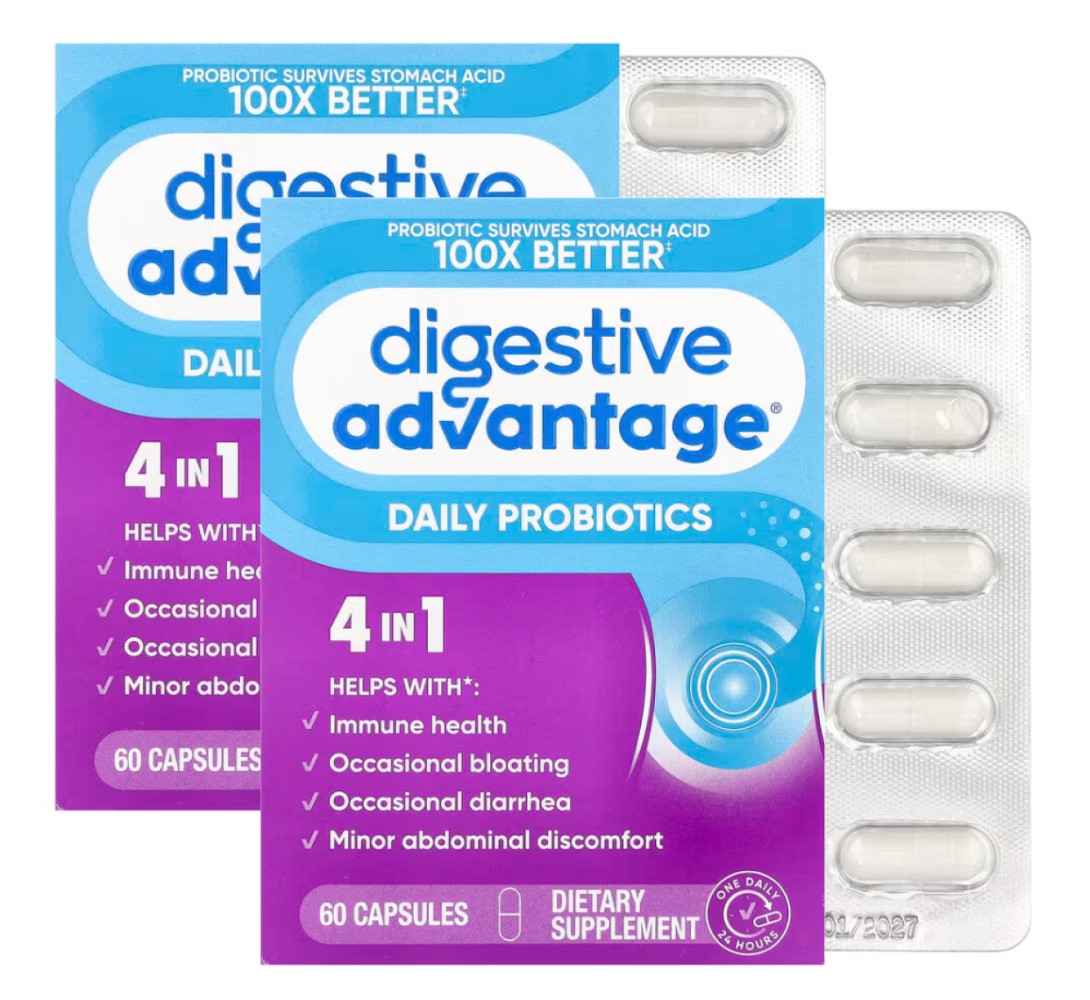 쉬프 다이제스티브 <b>어드밴티지</b> 데일리 <b>프로바이오틱</b> 바실러스 유산균 60캡슐X2