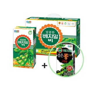 담백한 베지밀 비 190ml, 32개 + 검은콩 고칼슘두유
