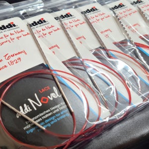 ADDI 아디 노블 레이스 줄바늘 독일산 명품 대바늘 뜨개질바늘 (80cm) 717-7