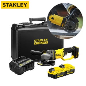 스탠리 팻맥스 20V MAX 4.0Ah 연마 절단 125mm 충전그라인더 SCG400M2K