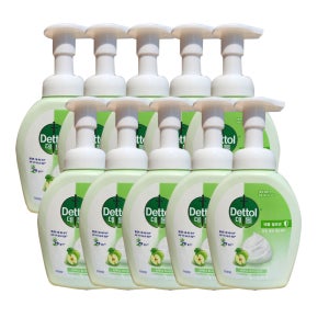 데톨 포밍 핸드워시 거품형 애플블로썸, 250ml, 10개