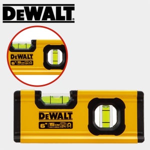 디월트 수평대 미니 수평자 자석 수평계 알루미늄 150mm(6인치) DWHT 42802