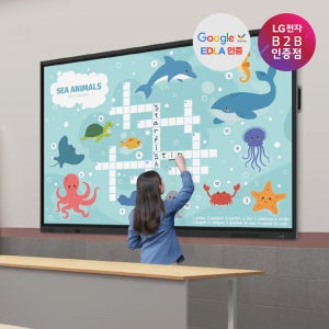 LG 전자칠판 65TR3DQ 163cm(65인치) 안드로이드 스마트보드 학원 회사 공부방