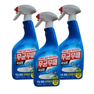 피죤 무균무때 욕실용 물때제거 750ml, 3개