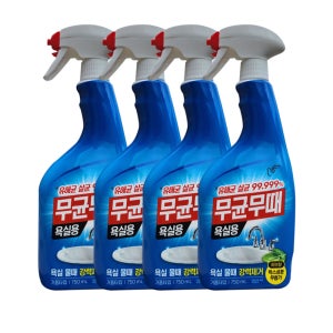 피죤 무균무때 욕실용 물때제거 750ml, 4개