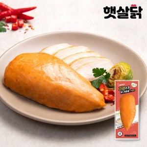 더촉촉한 닭가슴살 저염훈제 HOT, 100g, 20개
