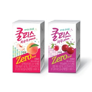 동원 쿨피스팩 제로 140mlx48팩 제로칼로리 유산균 복숭아 자두 주스