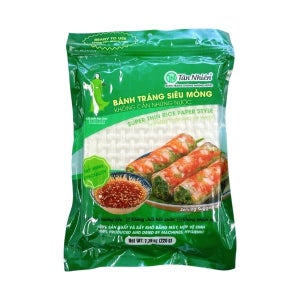 베트남 물없이 싸먹는 월남쌈 사각 라이스페이퍼 반짱 씨우몽 220g, 40개