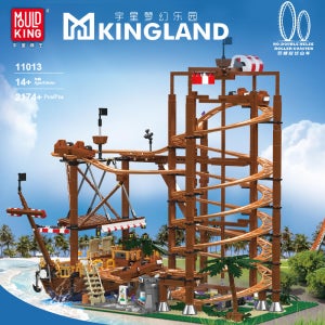 몰드킹 11013 크리에이터 더블 헬릭스 롤러 코스터 풀박스 호환블럭