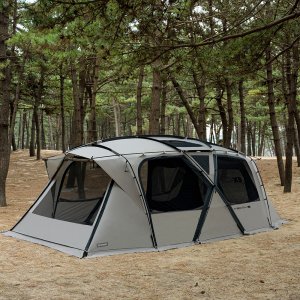 X-9 PRO 텐트 4인용 리빙쉘 거실형 캠핑텐트 나일론 프리미엄