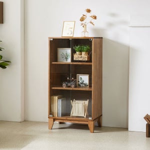 글래디 600 인테리어 피규어 레고 유리 진열장 거실 원목 장식장