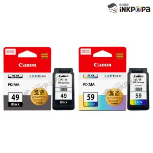PG-49 (캐논 49 Black) CL-59 (캐논 59 Color) 정품잉크 검정 칼라 SET