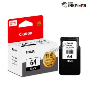 PG-64 (캐논 64 Black) 정품잉크 검정 이코노믹잉크 E569 E569S