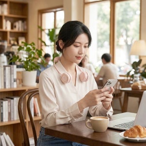 홈마블 롤업 넥밴드 휴대용 선풍기 HNF3010 화이트