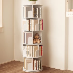 회전형책장 원형회전책장 회전식 회전책꽂이 원형 5단책꽂이