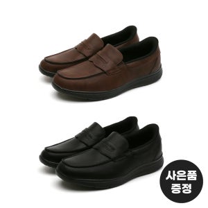 손대지 않고 바로 신는 로드워크 키높이 캐주얼 바로인 남자 슬립온2 + 랜덤 슬리퍼 샌들