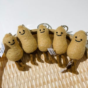 구황작물 과일 야채 채소 땅콩 키링 인형 백참 유기농마크 열쇠고리 자체보강 핸드메이드