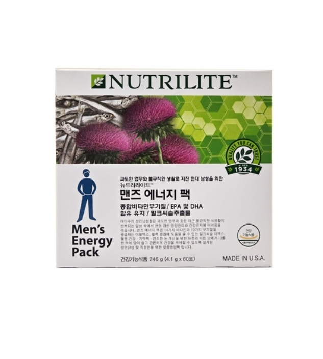 암웨이 뉴트리라이트 맨즈 에너지 팩 비타민