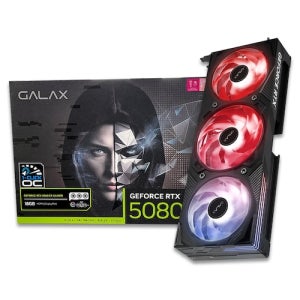 갤럭시 GALAX 지포스 RTX 5080 EX GAMER BLACK OC D7 16GB