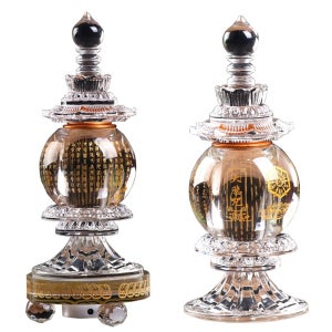 크리스탈 사리보관함 불탑 사리 부처님 백수정 기도실 수정 탑