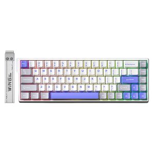 AULA 독거미 WIN68 HE 래피드 트리거 자석축 게이밍 키보드 어반 블루, 영춘자축