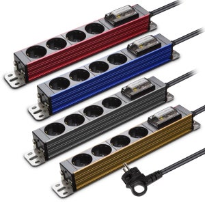 고용량 국산 멀티탭 에어컨 전기히터 콘센트 과부하차단 현대 서버탭 4구 5m 4000w