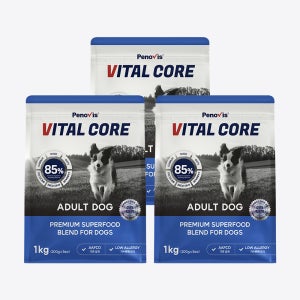 페노비스 강아지 가수분해 알러지 눈물 사료 바이탈코어 어덜트, 1kg, 3개