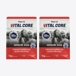페노비스 강아지 가수분해 알러지 눈물 사료 바이탈코어 시니어, 1kg, 2개