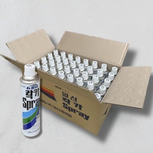 일신 일신케미칼 락카 1박스 40개입 스프레이 뿌리는 유성 페인트 420ml 컬러 흑색