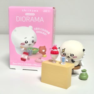 먼작귀 디오라마 피규어 치이카와 굿즈 콤팩트샵 프렌즈 모몽가 랏코 우사기 랜덤 1개