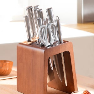 원목 칼꽂이 칼집 중식도 칼보관함 주방 보관 칼블럭 우드 일반형 통풍 곰팡이 방지
