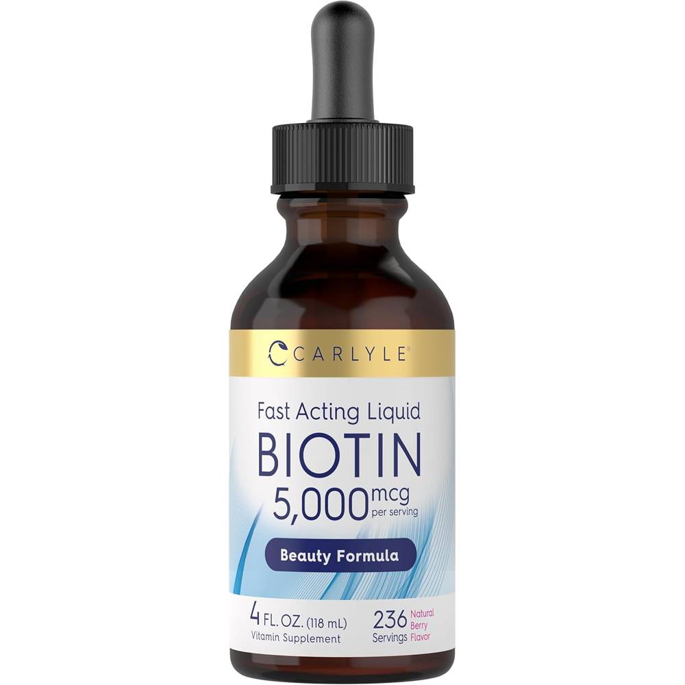 Carlyle 칼라일 <b>비오틴</b> 바이오틴 <b>리퀴드</b> 액상 <b>5000mcg</b> 118ml