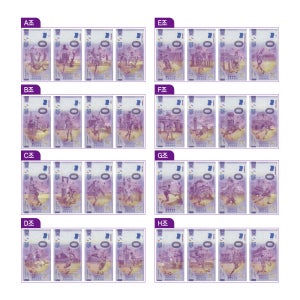 2022 카타르 월드컵 본선진출국 32개국 기념지폐 세트