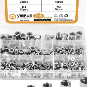 팝너트 세트 스테인레스 200pcs M3 M4 M5 M6 M8 M10 앵커 너트 세트