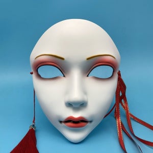 여성 얼굴 중국 코스튬 소품 경극 가면 마스크 장식 스타일