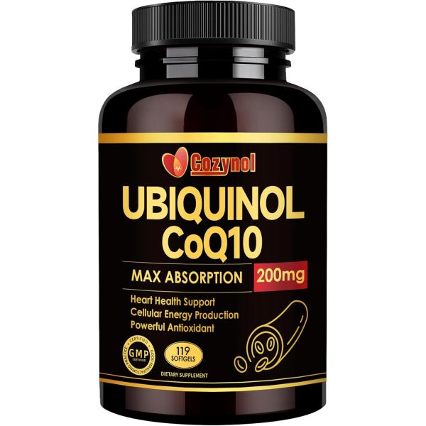 피부 혈관 제인 유비퀴놀 <b>CoQ10200mg</b>소프트젤 고 위 코엔자임 Q10