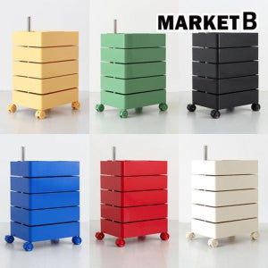 회전 주방 트롤리 식당 서빙 병원 이동식 카트 서빙카트 5단 크림