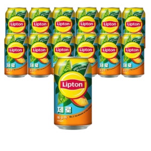 립톤 제로 아이스티 복숭아 355ml 24개