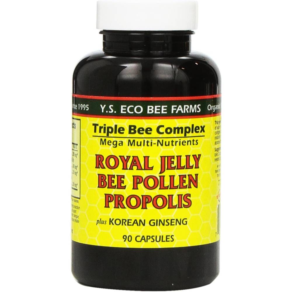 YS Eco Bee Farms 로얄제리 비폴렌 프로<b>폴리</b>스 인삼 90캡슐