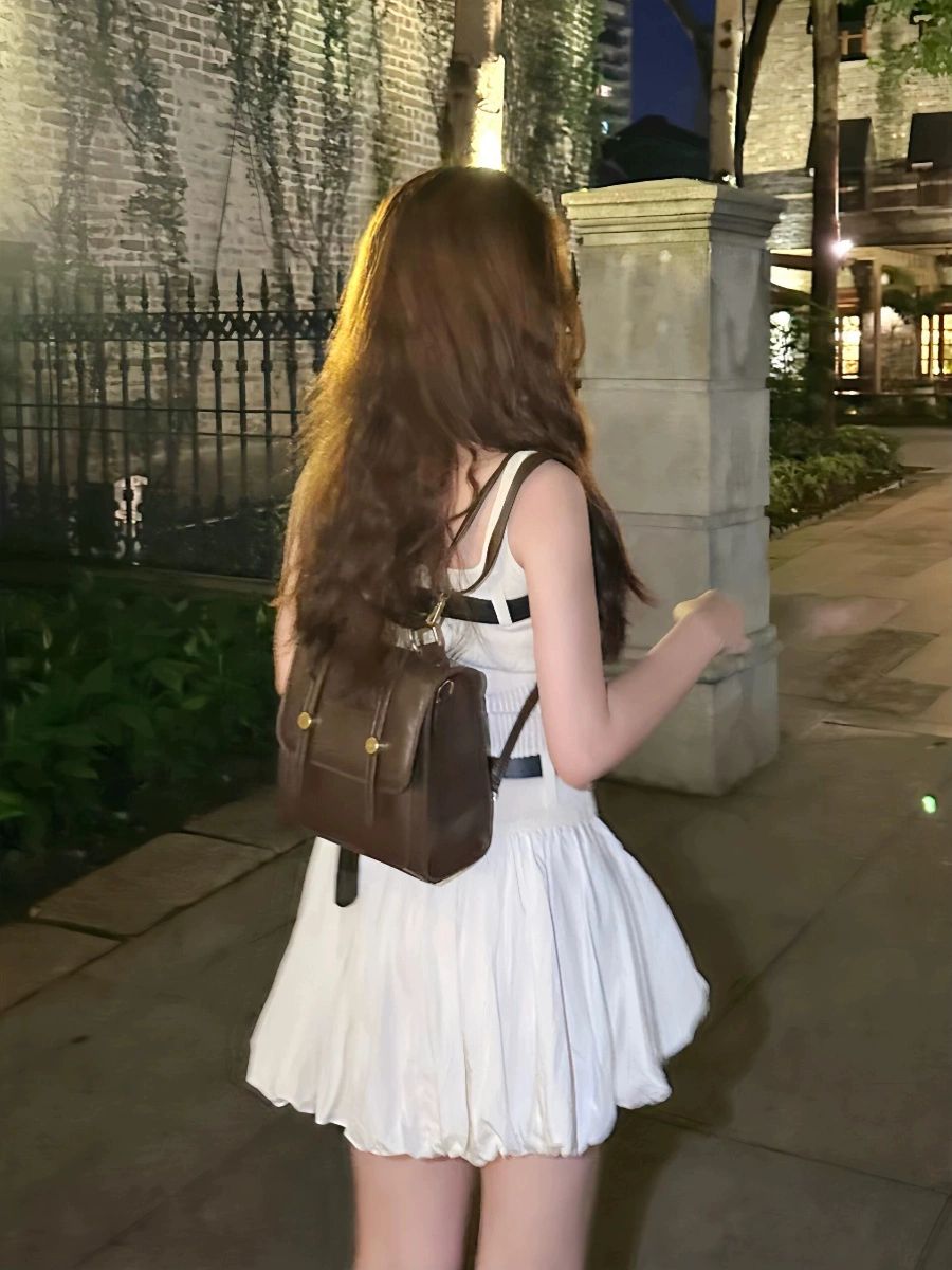 프렌치 빈티지 스타일 여성 여성백팩 빈티지백팩 프렌치가방 여행백팩 가죽백팩 미니백팩 갈색