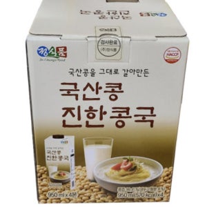 정식품 국산콩 진한 콩국 950ml x 4개 콩국수 콩국물 콩물 코스트코