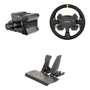 MOZA R9 베이스 RS V2 휠 SR-P 2페달 SET