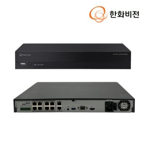 한화테크윈 CCTV 녹화기 XRN-820S 8K NVR 8채널 POE