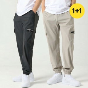 1+1 아이스 조거팬츠 남자 냉감 작업복 카고 여름 오로꼬