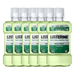 리스테린 내추럴 그린티 구강세정제 구강건강 250ml 6개