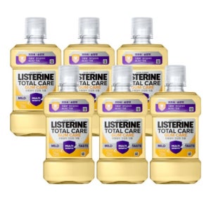 리스테린 토탈케어 검케어 마일드 구강세정제 입냄세제거 250ml 6개